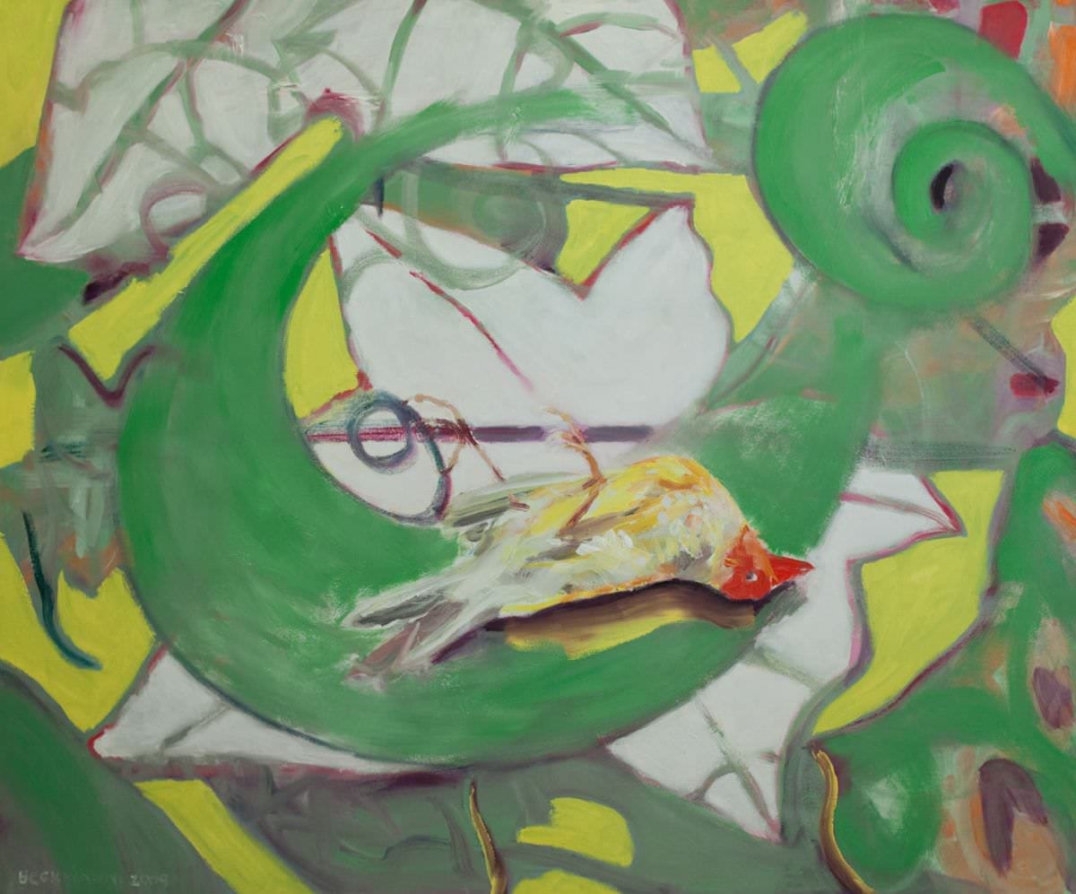 Sabine Beckmann, Ascension 2, oil on linen, 100 x 120 cm, 2008