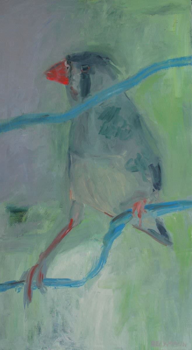 Sabine Beckmann, Two of a Kind II, oil on linnen, 90 x 50 cm, 2008